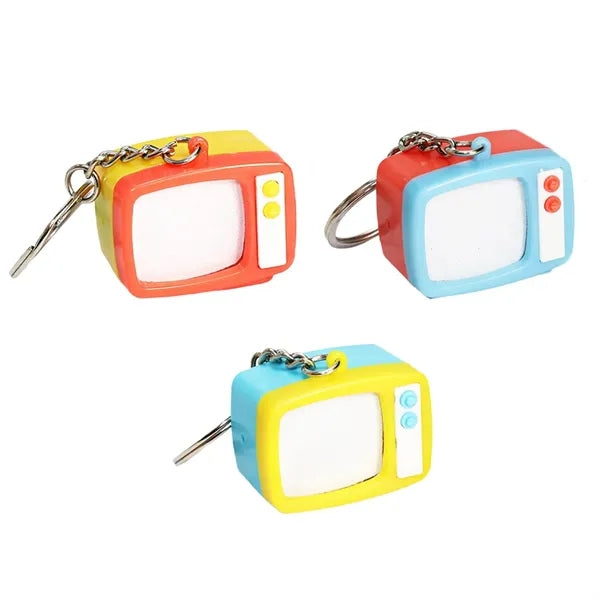 Mini TV Novelty Keychain with LED Lights and Sound Effects