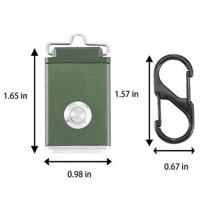Mini Square Portable Rechargeable Keychain Flashlight