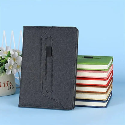 A5 PU Leather Minimalist Durable Notebook with Pen Holder