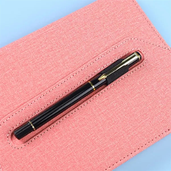 A5 PU Leather Minimalist Durable Notebook with Pen Holder