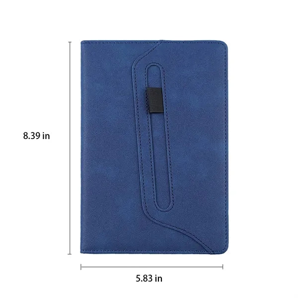 A5 PU Leather Minimalist Durable Notebook with Pen Holder