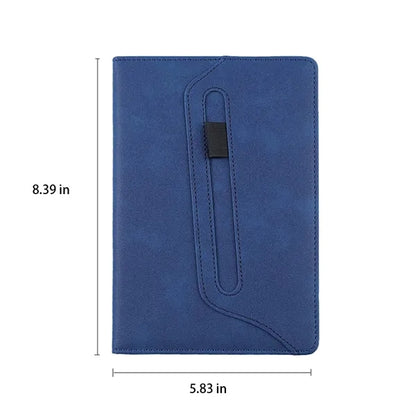A5 PU Leather Minimalist Durable Notebook with Pen Holder
