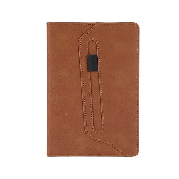 A5 PU Leather Minimalist Durable Notebook with Pen Holder