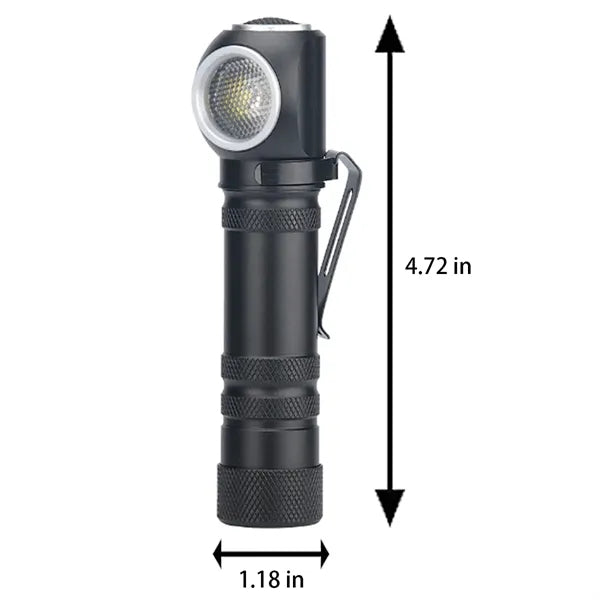 Waterproof USB Rechargeable Headlamp with Magnetic Base