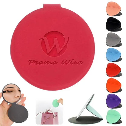 Adjustable Stand Wide View Foldable PU Leather Makeup Mirror
