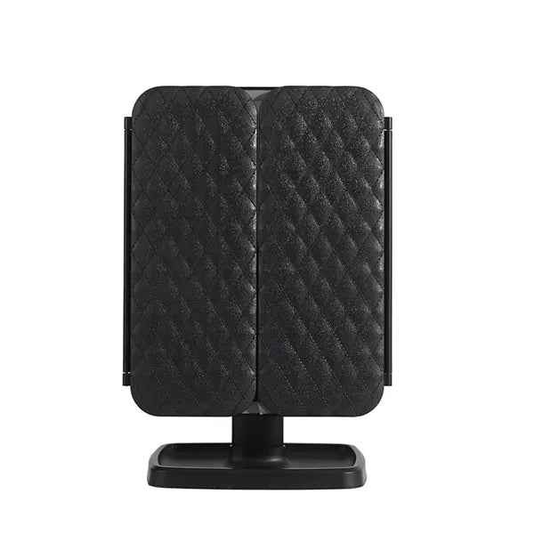 Foldable Storage Base Stepless Dimming 3X LED Makeup Mirror