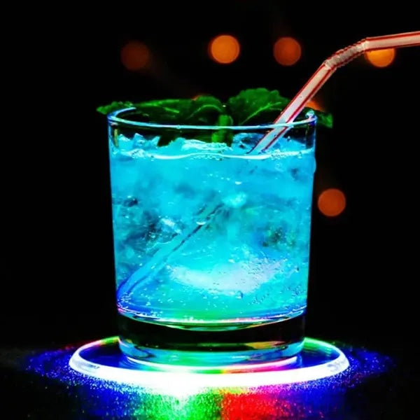 Multi-Color 3 Lighting Modes One-Touch Control LED Coaster