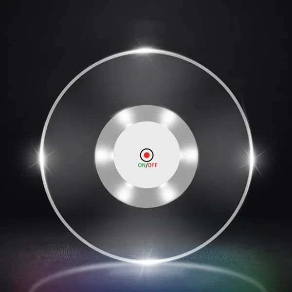 Multi-Color 3 Lighting Modes One-Touch Control LED Coaster
