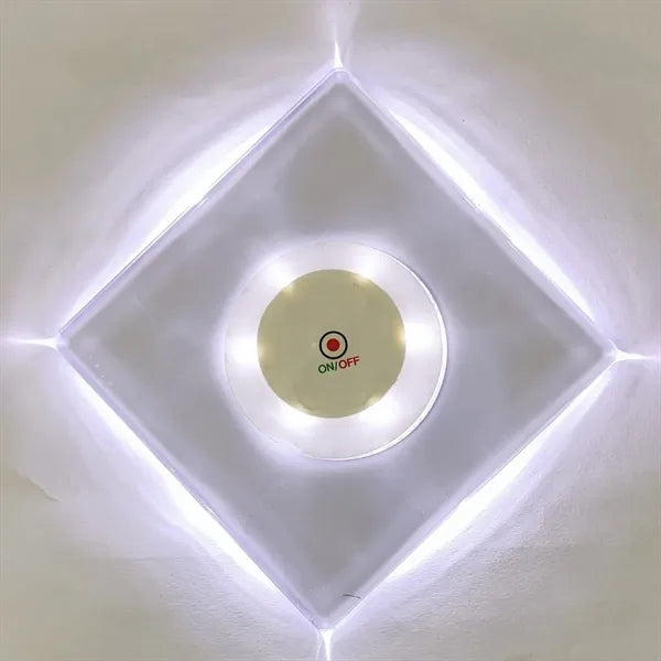 Multi-Color 3 Lighting Modes One-Touch Control LED Coaster