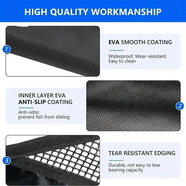 2-in-1 Waterproof Drain Design EVA Fishing Net Sling Bag
