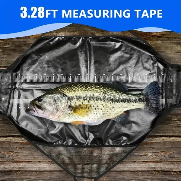2-in-1 Waterproof Drain Design EVA Fishing Net Sling Bag