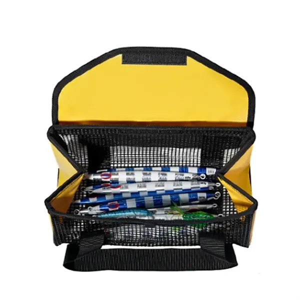 Thickened Quick-Drain Mesh High Capacity PVC Fishing Jig Bag
