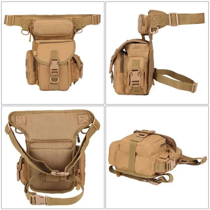 Waterproof Multi-Pocket Breathable Adjustable Straps Leg Bag