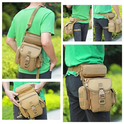 Waterproof Multi-Pocket Breathable Adjustable Straps Leg Bag