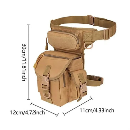 Waterproof Multi-Pocket Breathable Adjustable Straps Leg Bag