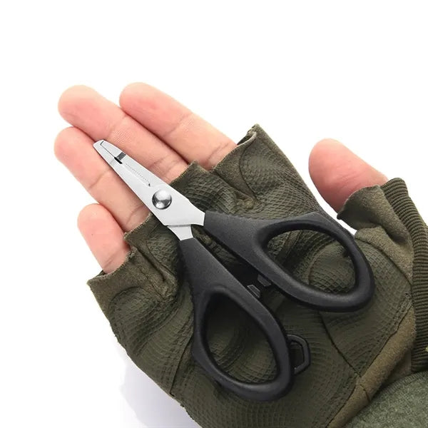 Non-Slip Saw-Tooth Blades Stainless Steel Fishing Scissors