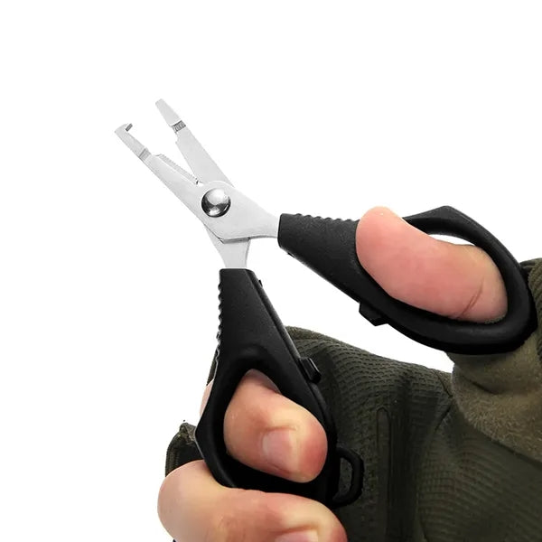 Non-Slip Saw-Tooth Blades Stainless Steel Fishing Scissors