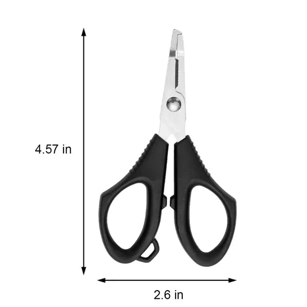 Non-Slip Saw-Tooth Blades Stainless Steel Fishing Scissors
