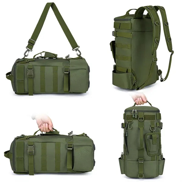 Spacious Waterproof Fishing Backpack with Rod Holder