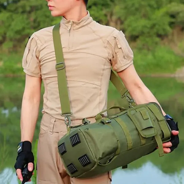 Spacious Waterproof Fishing Backpack with Rod Holder