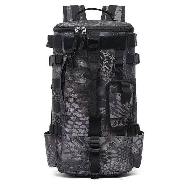 Spacious Waterproof Fishing Backpack with Rod Holder