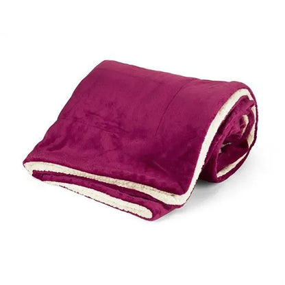 Mink Sherpa Solid Blanket