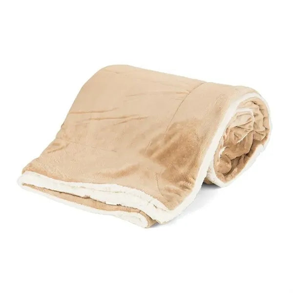 Mink Sherpa Solid Blanket