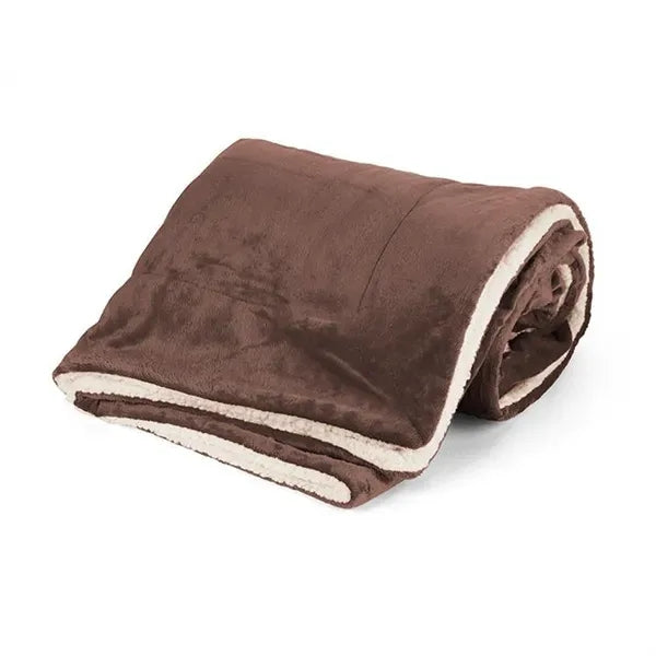 Mink Sherpa Solid Blanket