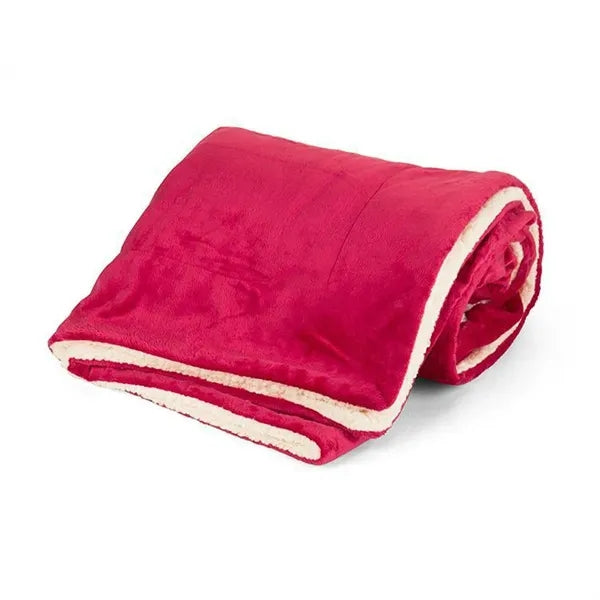 Mink Sherpa Solid Blanket