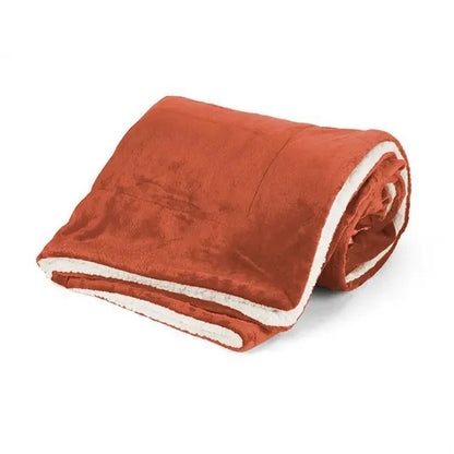 Mink Sherpa Solid Blanket
