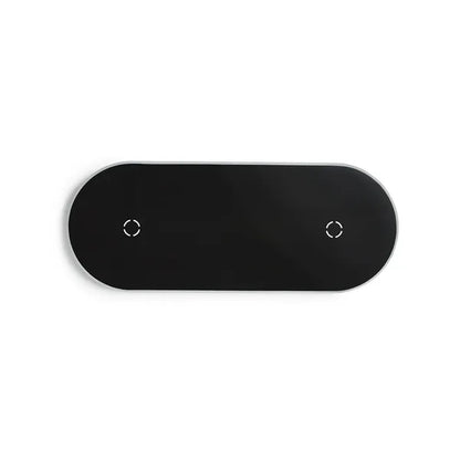 Light-Up-Your-Logo Duo Wireless Charging Pads