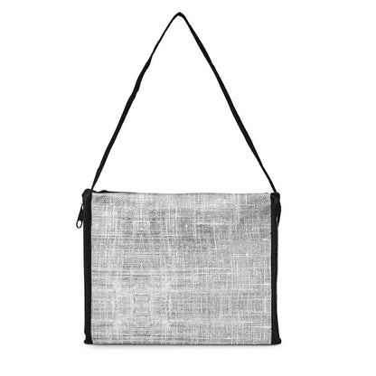Denim Pattern Non-Woven 6-Pack Lunch Cooler Bag