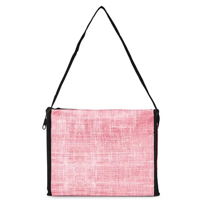 Denim Pattern Non-Woven 6-Pack Lunch Cooler Bag
