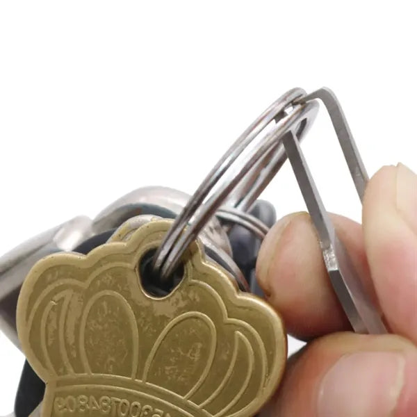 Stainless Steel Lure Loop Opener Multi-Tool with Bead Chain