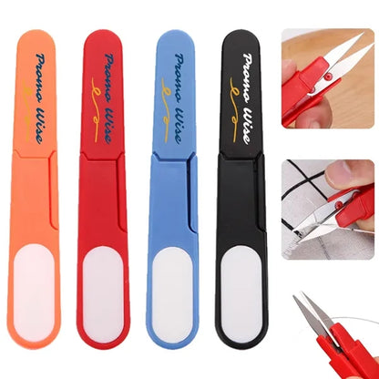 Durable Compact Sharp Foldable U-Shaped Embroidery Scissors