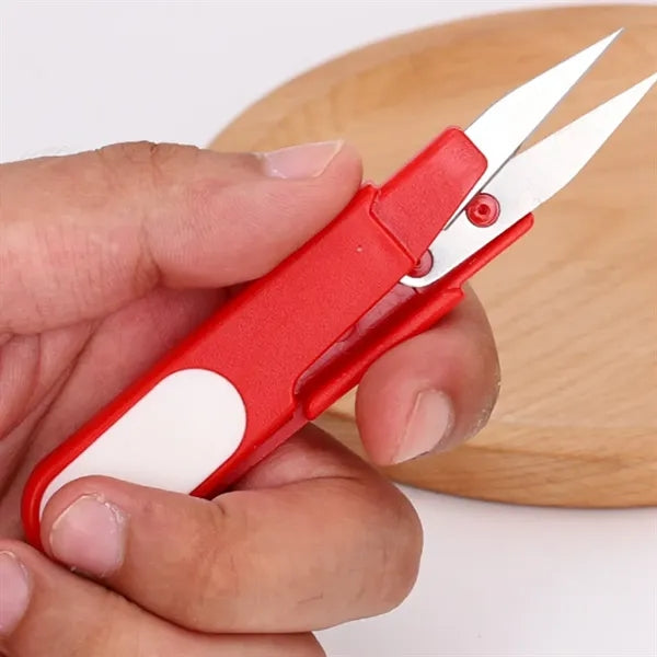 Durable Compact Sharp Foldable U-Shaped Embroidery Scissors