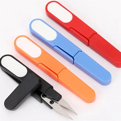 Durable Compact Sharp Foldable U-Shaped Embroidery Scissors