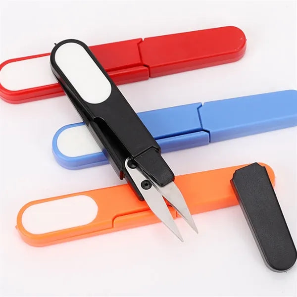 Durable Compact Sharp Foldable U-Shaped Embroidery Scissors