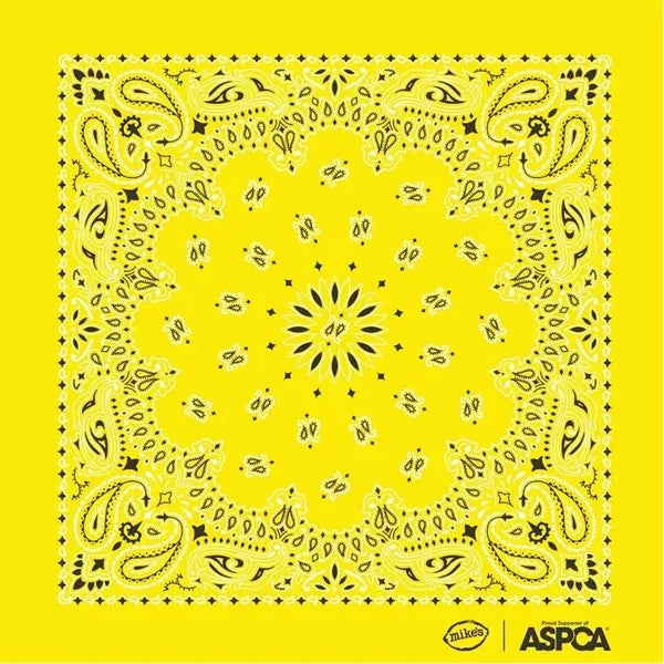 22"X22" Printed Square Bandana