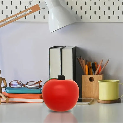 Slow-Rebound Stress Relief PU Memory Foam Apple Squeeze Toy