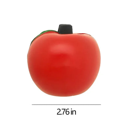 Slow-Rebound Stress Relief PU Memory Foam Apple Squeeze Toy