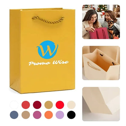 Colorful Spacious Thickened Kraft Paper Handle Gift Bags