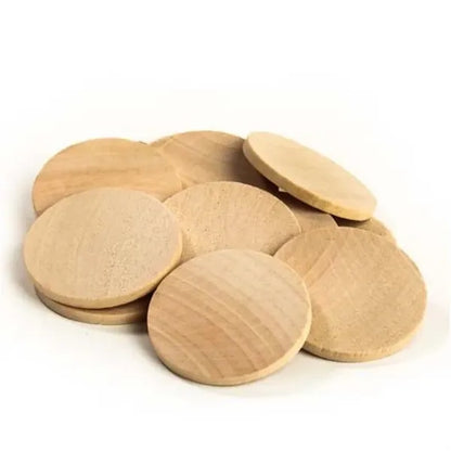 Wood Game Token 1 1/2" Wooden Nickel