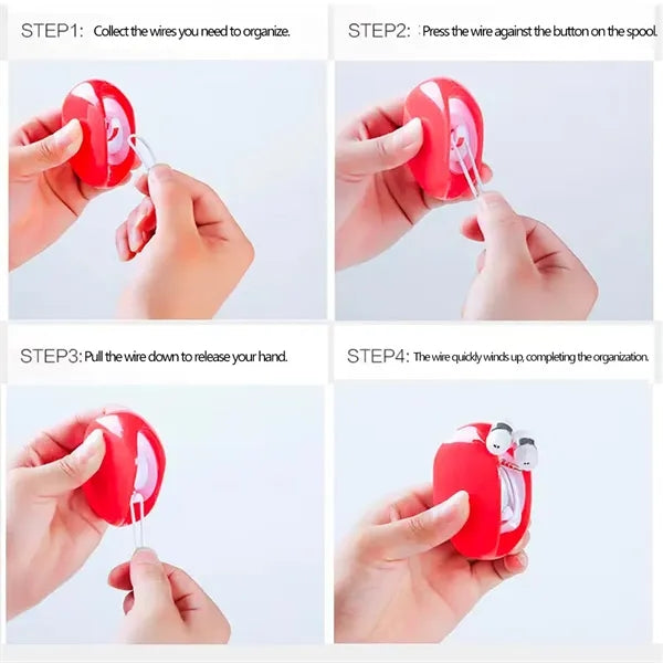Tangle-Free Firm Cable Winder for Earphones and Chargers