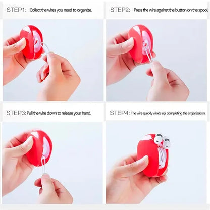 Tangle-Free Firm Cable Winder for Earphones and Chargers