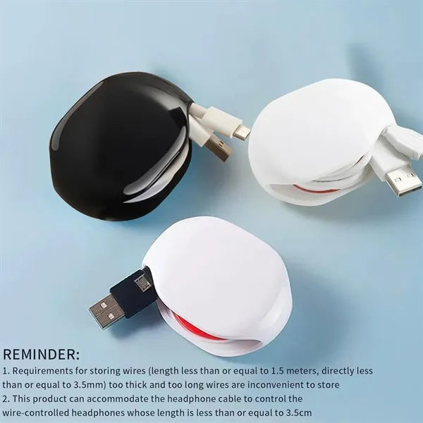 Tangle-Free Firm Cable Winder for Earphones and Chargers