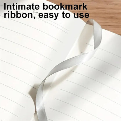 Waterproof Lay-Flat A5 PU Leather Notebook with Pen Holder