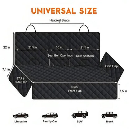 Dog Car Seat Cover for Back Seat Pet Cover for Dogs