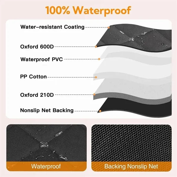 Dog Car Seat Cover for Back Seat Pet Cover for Dogs