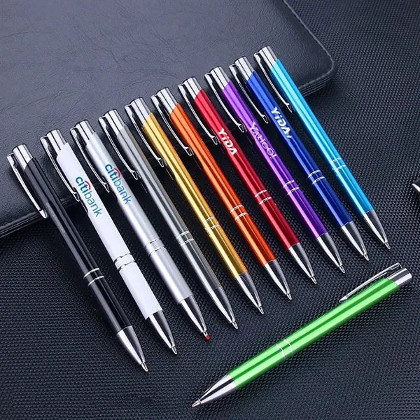 Push Type Aluminum Bar Ballpoint Pen